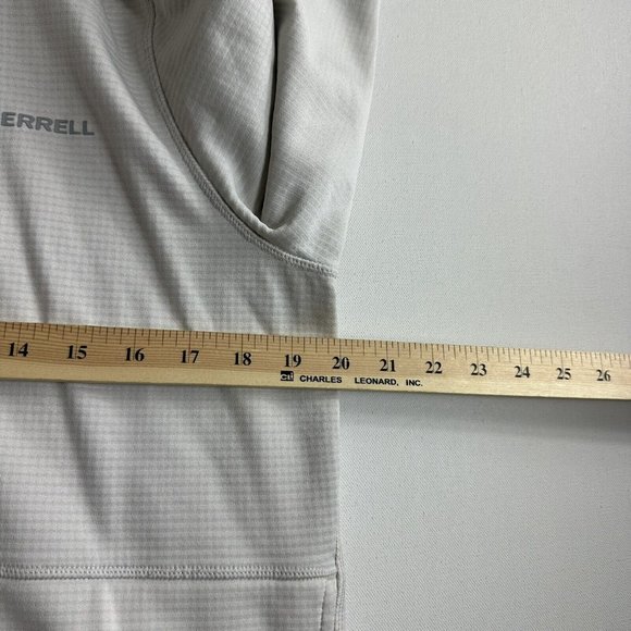 Merrell Super Soft Full Zip Fleece Hoodie Jacket Ivory Womens Size Medium Active - Picture 7 of 8